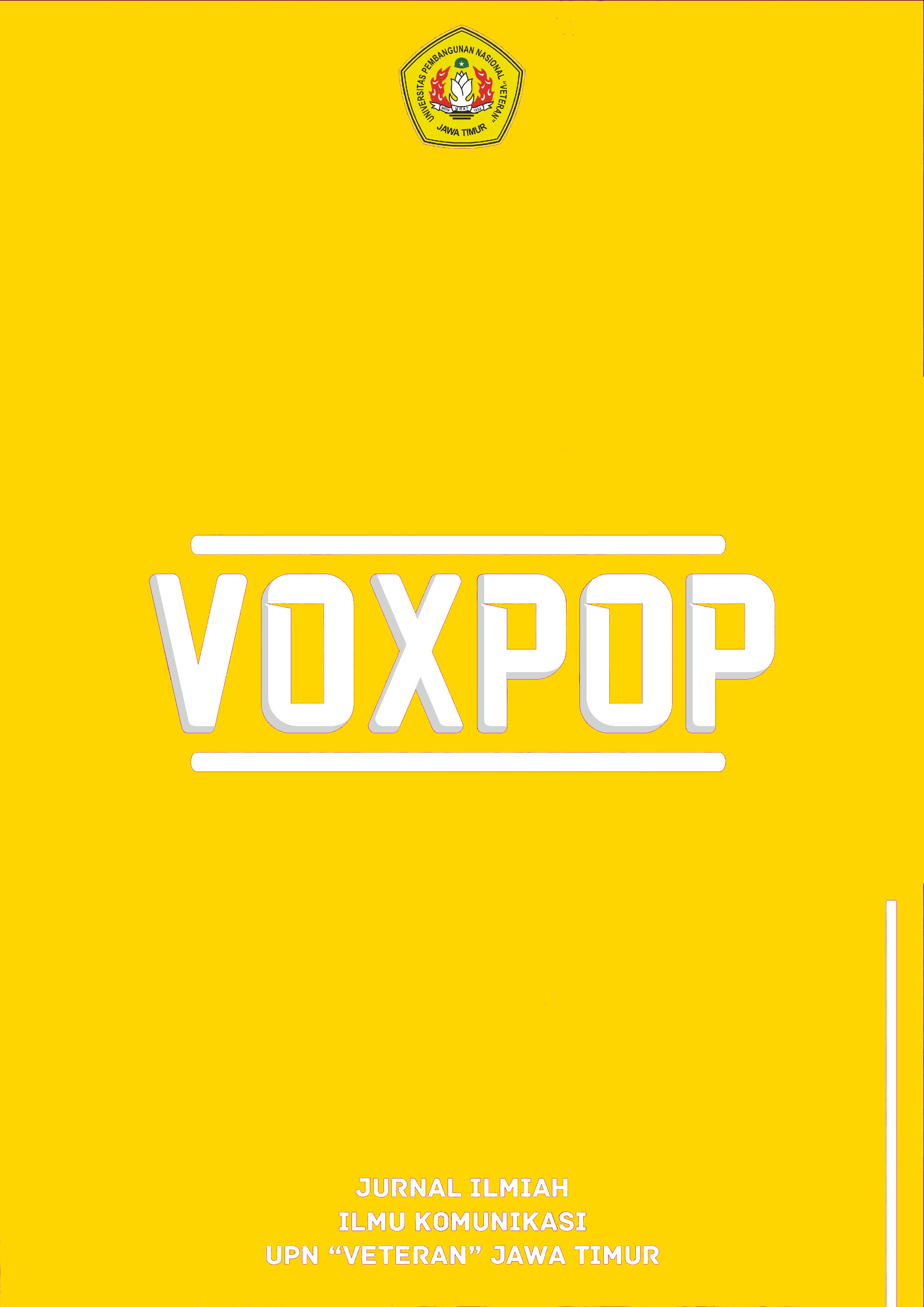 					View Vol. 4 No. 1 (2022): VOXPOP
				